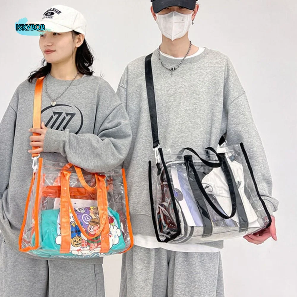 Portable Waterproof PVC Beach Bag Clear Large Capacity Transparent Tote Bag Luggage Bag Shoulder Bag Swimming Handbag Fitness
Portable Waterproof PVC Beach Bag Clear Large Capacity Transparent Tote Bag Luggage Bag Shoulder Bag Swimming Handbag Fitness