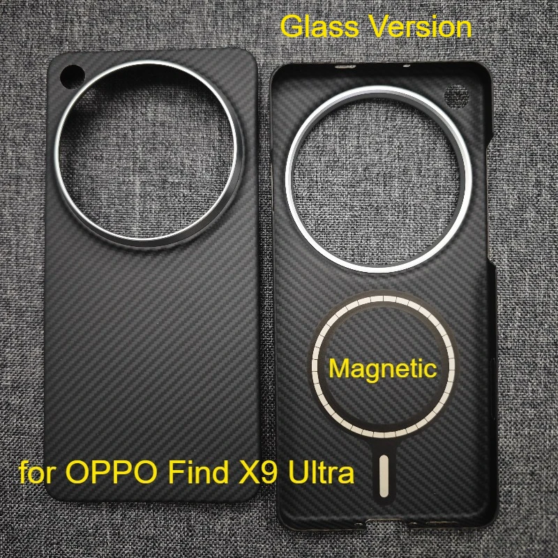 For OPPO Find X9 Ultra Magnetic Case Aramid Carbon Fiber Glass Version Ultra -Thin Mobile Phone Case for Oppo Find X9Ultra Cover
For OPPO Find X9 Ultra Magnetic Case Aramid Carbon Fiber Glass Version Ultra -Thin Mobile Phone Case for Oppo Find X9Ultra Cover