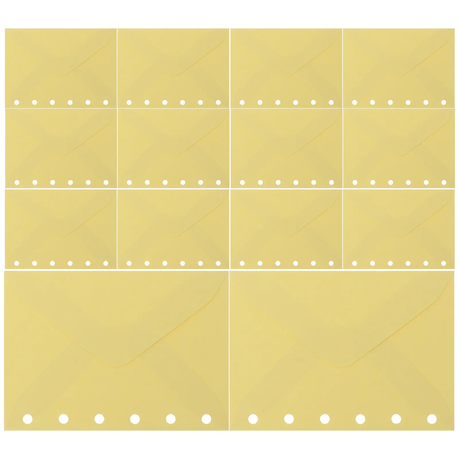 30Pcs Loose Leaf Envelope Binder Folder A7 Yellow Paper Pouch Refillable 6 Hole Binder Inserts Storage Document Cash Receipt
30Pcs Loose Leaf Envelope Binder Folder A7 Yellow Paper Pouch Refillable 6 Hole Binder Inserts Storage Document Cash Receipt