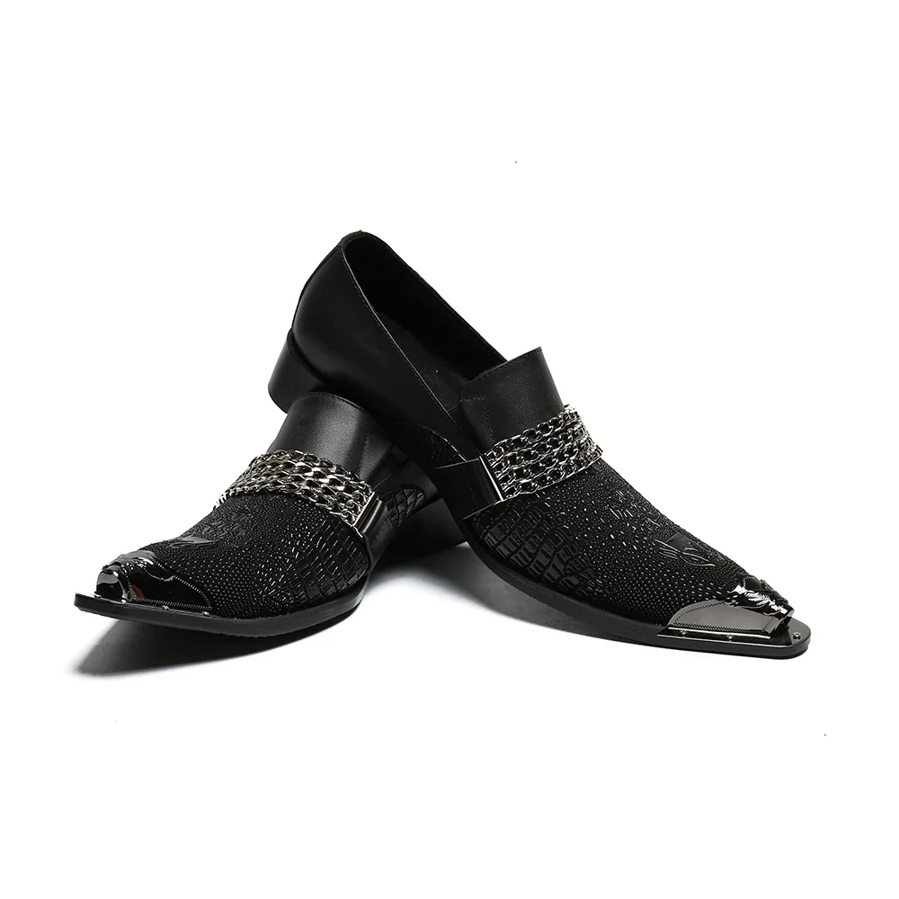 Fashion Men Genuine Leather Slip On Casual Shoes Black Pointed Toe Prom Dress Shoes Man Plus Size Business Office Formal Shoes
Fashion Men Genuine Leather Slip On Casual Shoes Black Pointed Toe Prom Dress Shoes Man Plus Size Business Office Formal Shoes