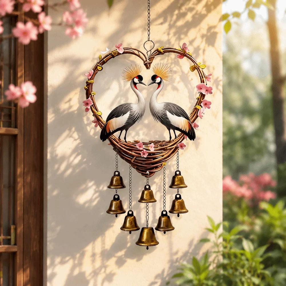 Cute Acrylic Wind Chime with Bells Goose Eagle Bird Hanging Pendant Duck Ornaments Love Shape Pendant Home
Cute Acrylic Wind Chime with Bells Goose Eagle Bird Hanging Pendant Duck Ornaments Love Shape Pendant Home