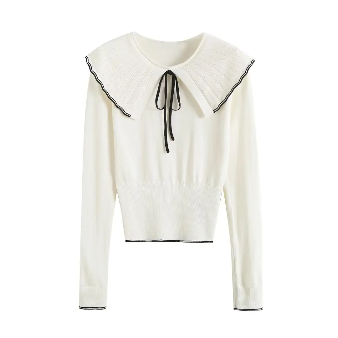 Модный вязаный свитер 2023 года, новинка, с воротником-стойкой, трендовый женский свитер, однотонный, для повседневной носки, длинный рукав
Модный вязаный свитер 2023 года, новинка, с воротником-стойкой, трендовый женский свитер, однотонный, для повседневной носки, длинный рукав