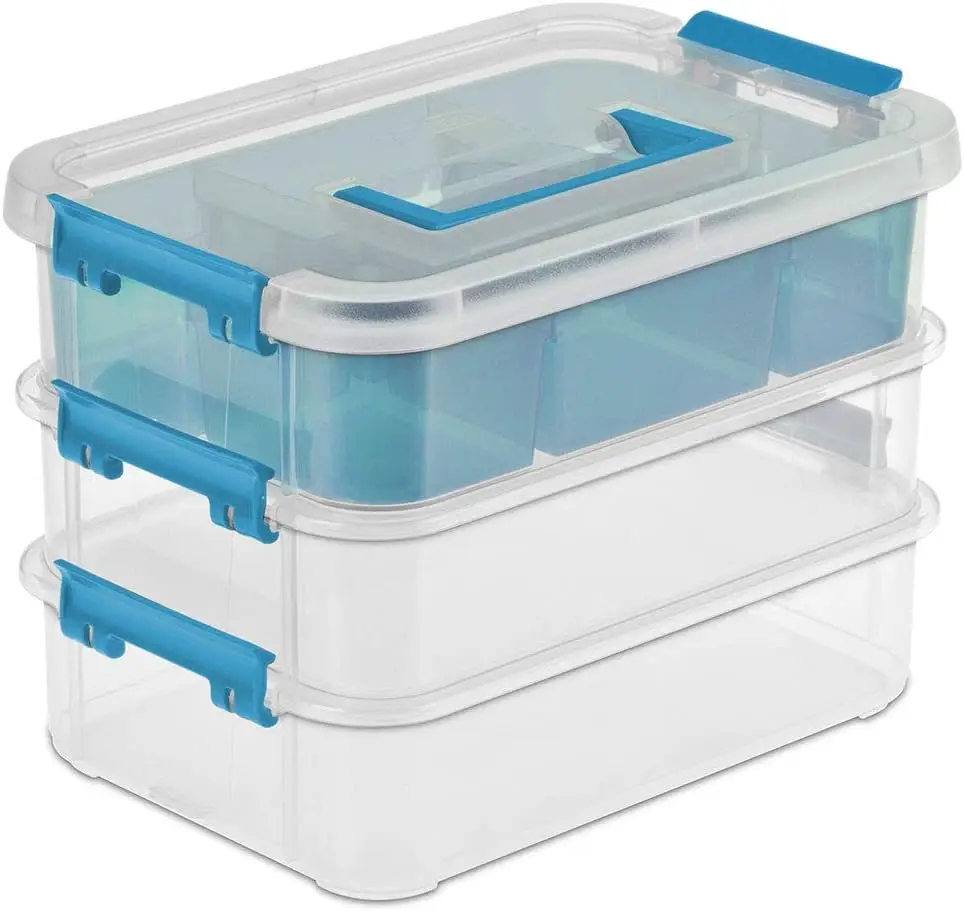 Stackable Storage Box, 10.625-Inch Portable Carry Case
Stackable Storage Box, 10.625-Inch Portable Carry Case