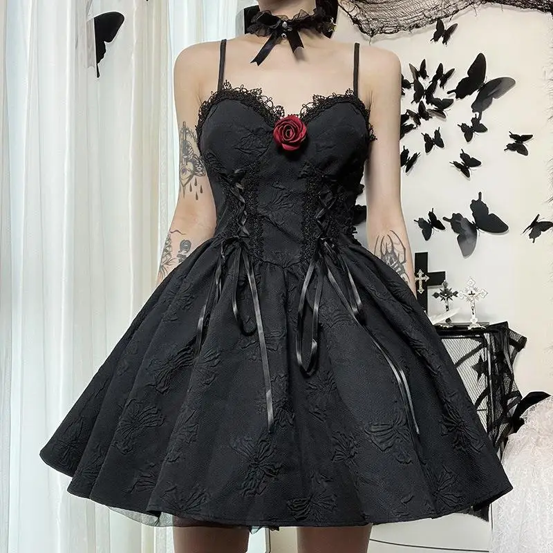 Women's New Dress Dark Wind Personality Jacquard A Swing Backless Suspender Skirt Women's Stage Performance Costume Accessories
Women's New Dress Dark Wind Personality Jacquard A Swing Backless Suspender Skirt Women's Stage Performance Costume Accessories