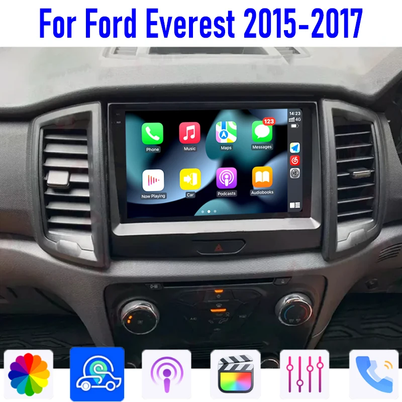 GPS 9'' For Ford Everest 2015-2017 Head Unit Car Radio Wireless Carplay Apple Android 13 Auto 4-64GB WIFI Reversing Image Camera
GPS 9'' For Ford Everest 2015-2017 Head Unit Car Radio Wireless Carplay Apple Android 13 Auto 4-64GB WIFI Reversing Image Camera