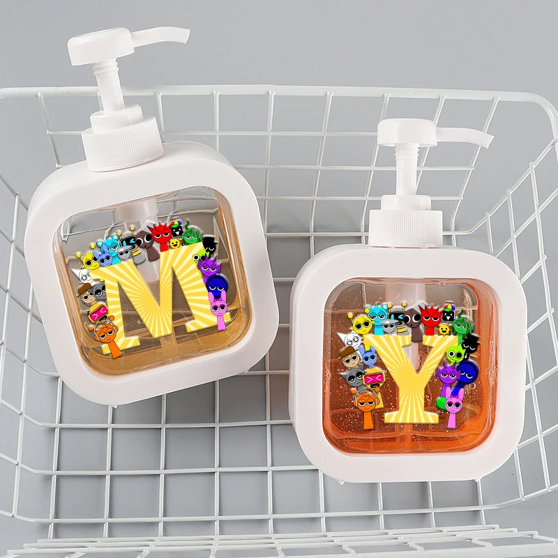 300ML Sprunkis Series Refillable Bath Pump Bottle Empty Cute Lotion Dispenser Travel Portable Container for Shampoo Shower Gel
300ML Sprunkis Series Refillable Bath Pump Bottle Empty Cute Lotion Dispenser Travel Portable Container for Shampoo Shower Gel