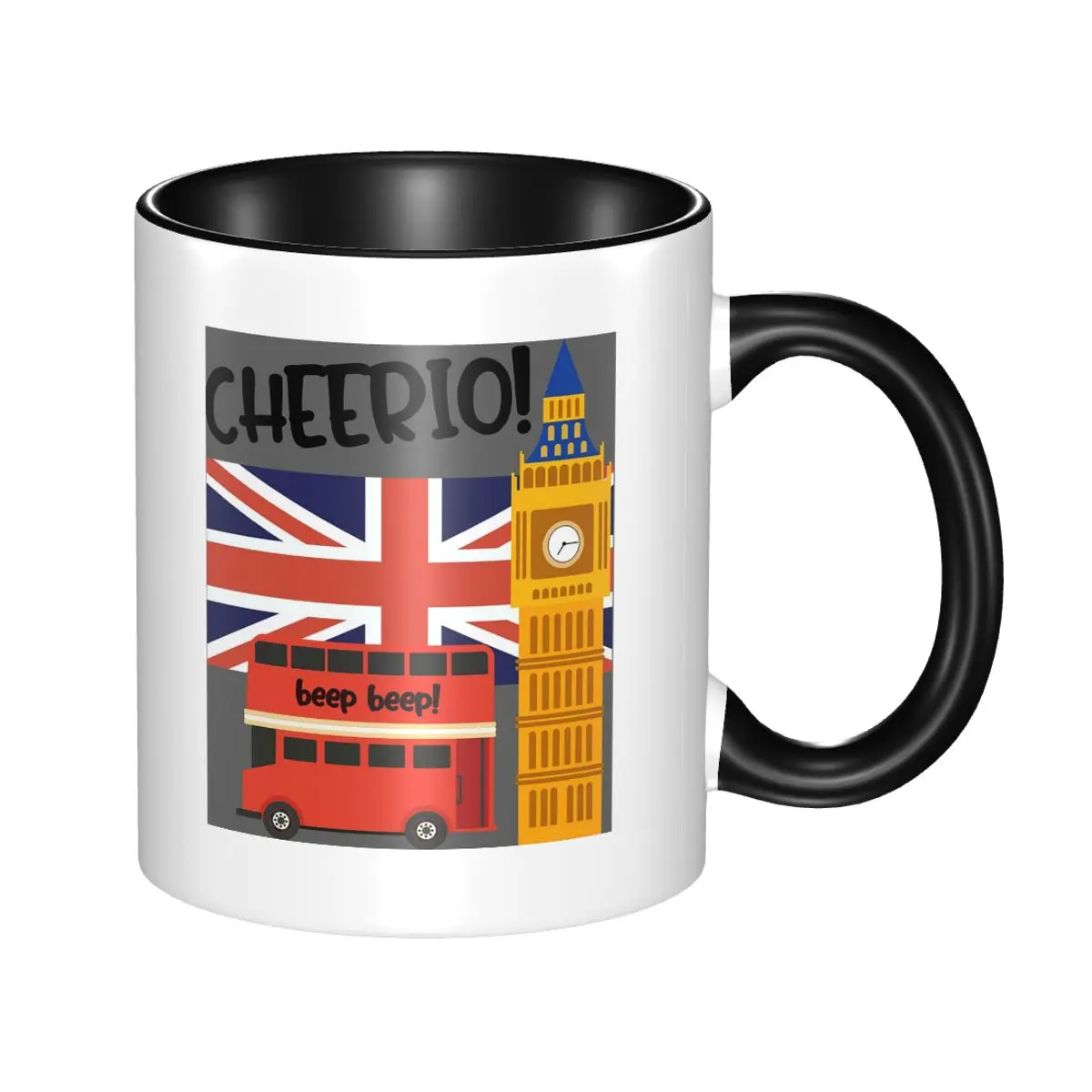Cheerio Beep United Kingdom London England Flag Mug Funny Ceramic Coffee Cups Tea Mugs Milk Cup Drinkware Gifts for Woman Man
Cheerio Beep United Kingdom London England Flag Mug Funny Ceramic Coffee Cups Tea Mugs Milk Cup Drinkware Gifts for Woman Man