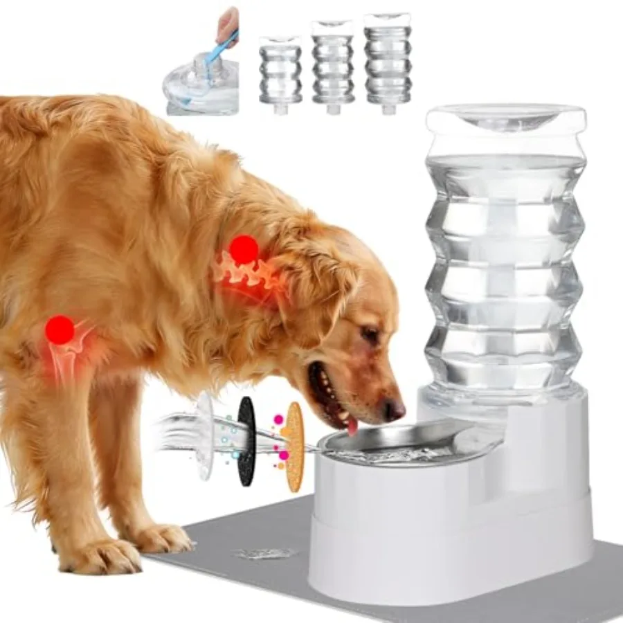 Automatic Pet Waterer Gravity Stainless Steel Water Dispenser 100% BPA-Free Large Capacity Water Feeder for Cats and Small and
Automatic Pet Waterer Gravity Stainless Steel Water Dispenser 100% BPA-Free Large Capacity Water Feeder for Cats and Small and