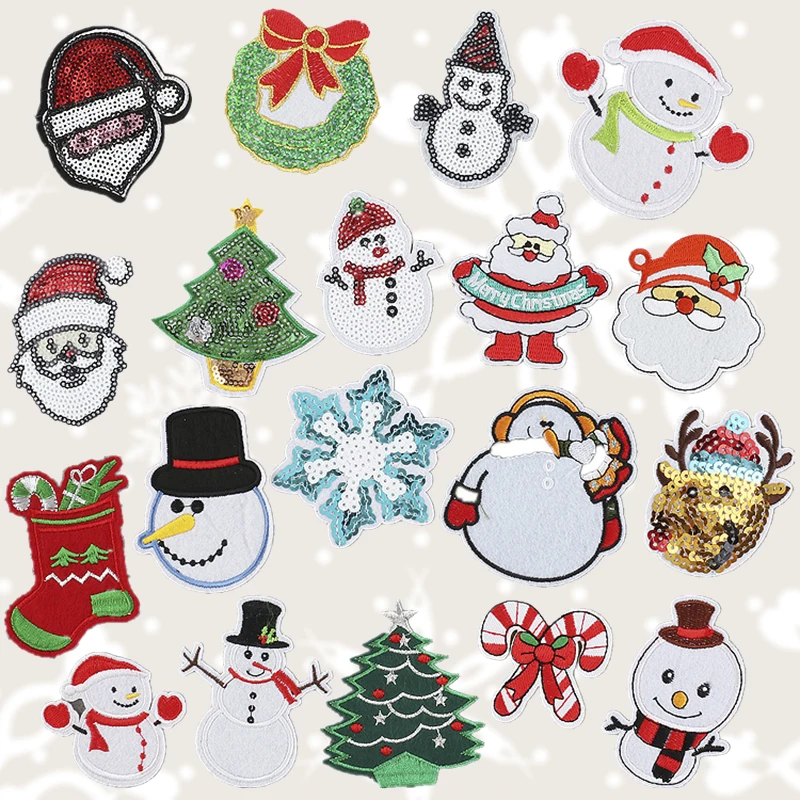 Christmas Embroidery Patches, Santa Claus, Psnowman, Punk Badge, DIY Iron-On Patches, Decoration
Christmas Embroidery Patches, Santa Claus, Psnowman, Punk Badge, DIY Iron-On Patches, Decoration