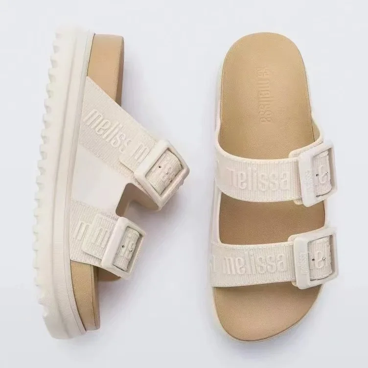 Mini Melissa Ladies Fashion Summer Sandals Solid Color Leather Open Toe Flat Bottom Bohemia Beach Slipper Leisure Womens Sandal
Mini Melissa Ladies Fashion Summer Sandals Solid Color Leather Open Toe Flat Bottom Bohemia Beach Slipper Leisure Womens Sandal