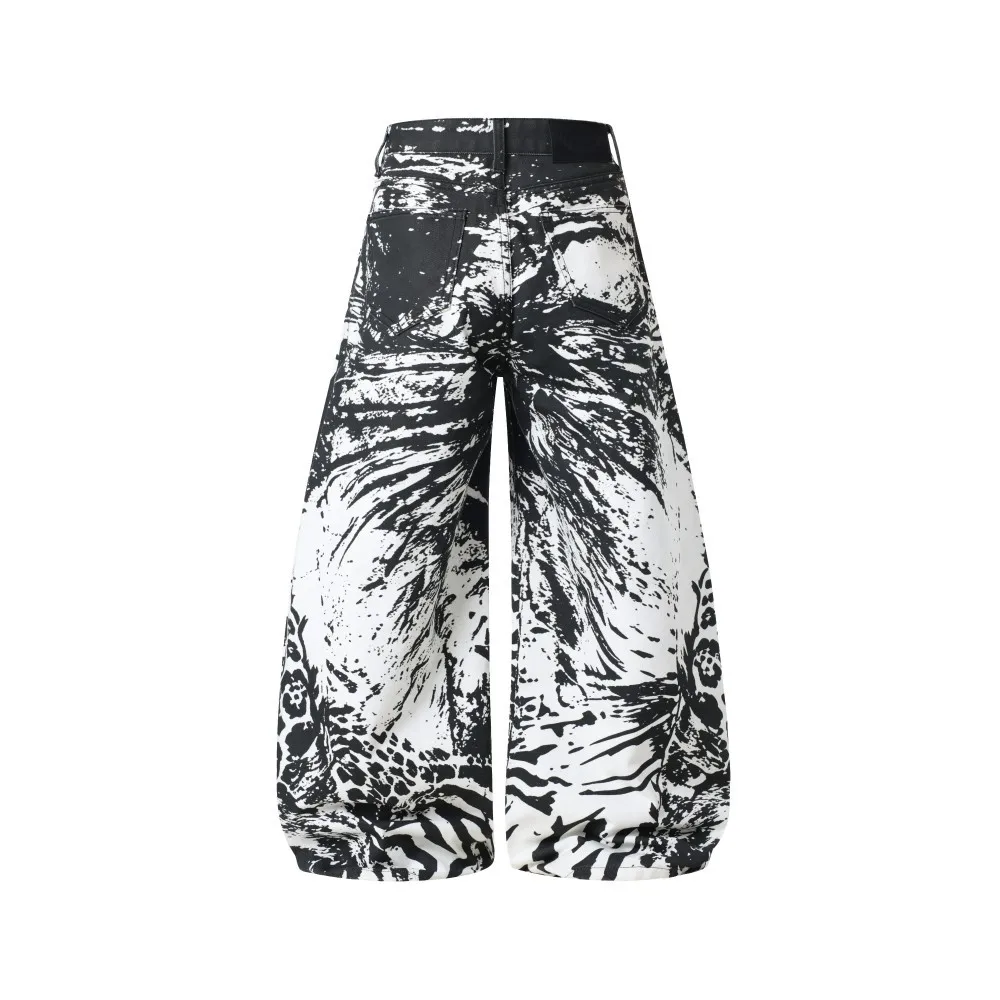 Men's Fashion High Streetwear Hip Hop Jeans Pants Streetwear Loose Fit Vibe Style Y2K Denim Trousers 3D Painted Oversized Jeans
Men's Fashion High Streetwear Hip Hop Jeans Pants Streetwear Loose Fit Vibe Style Y2K Denim Trousers 3D Painted Oversized Jeans