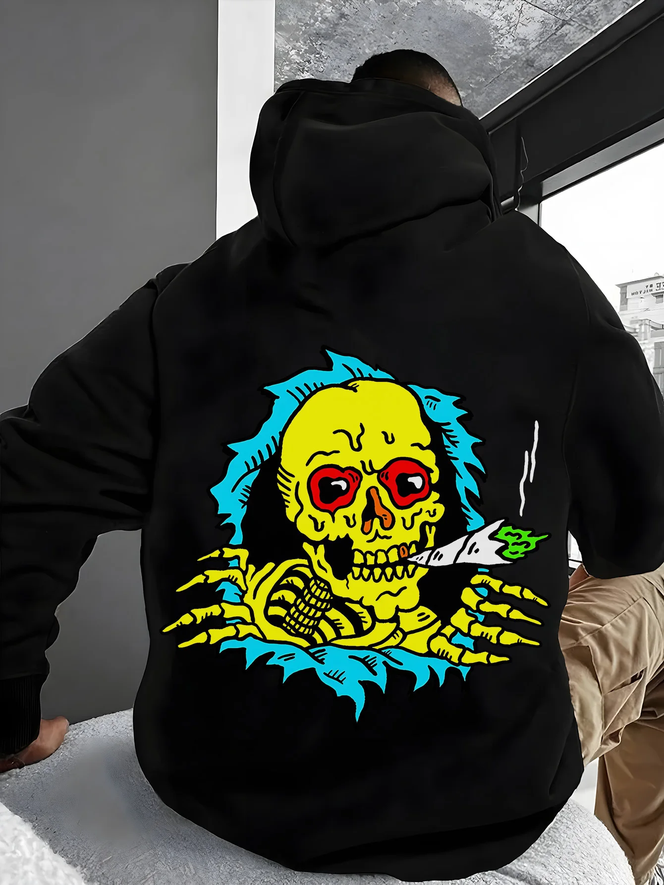 Острочный череп с графическим принтом, осенне-зимняя толстовка из чистого хлопка для мужчин и женщин, модный бренд для уличных видов спорта на открытом воздухе
Острочный череп с графическим принтом, осенне-зимняя толстовка из чистого хлопка для мужчин и женщин, модный бренд для уличных видов спорта на открытом воздухе