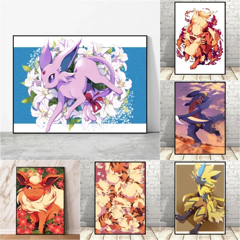 High Quality Pokemon Espeon Canvas Prints Spray Printing with A Fresh Style Classic Modern Home Decorative Living Room Gift
High Quality Pokemon Espeon Canvas Prints Spray Printing with A Fresh Style Classic Modern Home Decorative Living Room Gift