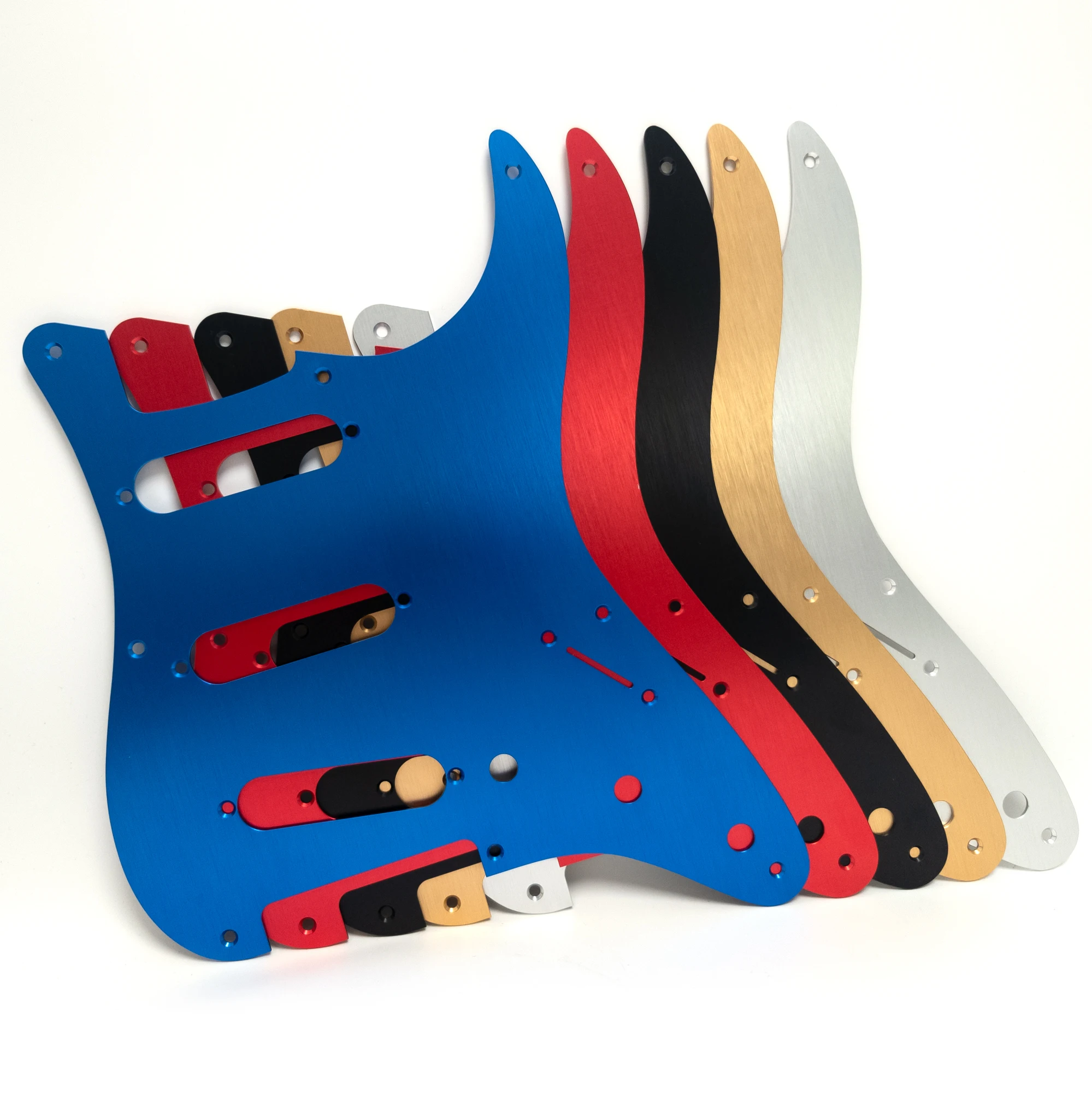 50s Vintage Aluminum SSS Pickguard 8-Hole for Chinese SQ/CV Series ST Guitars – Anodized Finish
50s Vintage Aluminum SSS Pickguard 8-Hole for Chinese SQ/CV Series ST Guitars – Anodized Finish