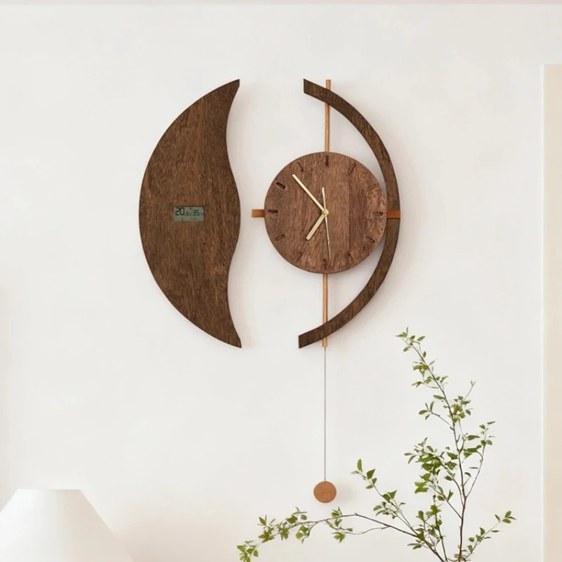 Natural Wood Color Solid Wood Wall Clock Indoor With Thermometer And Hygrometer Silent Clock Luxury Creativity Watch Home Decor
Natural Wood Color Solid Wood Wall Clock Indoor With Thermometer And Hygrometer Silent Clock Luxury Creativity Watch Home Decor