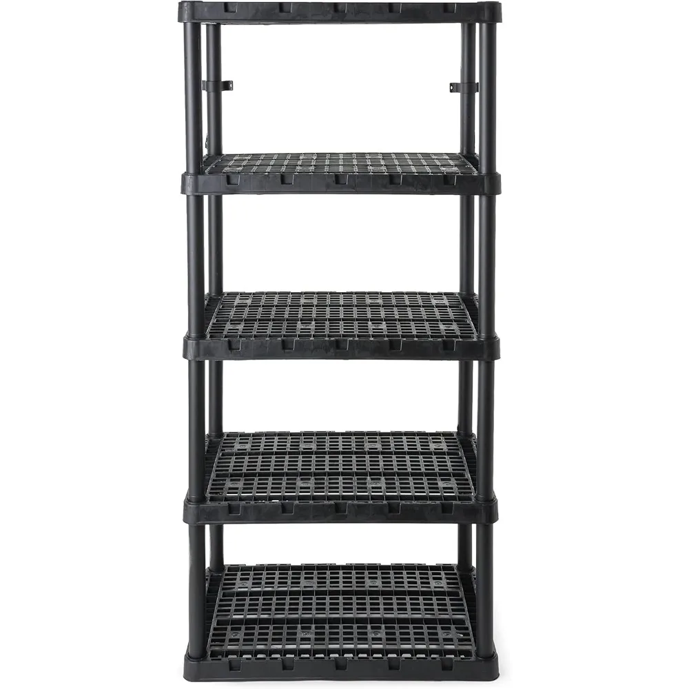 Gracious Living 5 Shelf Knect-A-Shelf Ventilated Extra Heavy Duty Storage Unit Organizer System for Home, Garage, Basement
Gracious Living 5 Shelf Knect-A-Shelf Ventilated Extra Heavy Duty Storage Unit Organizer System for Home, Garage, Basement