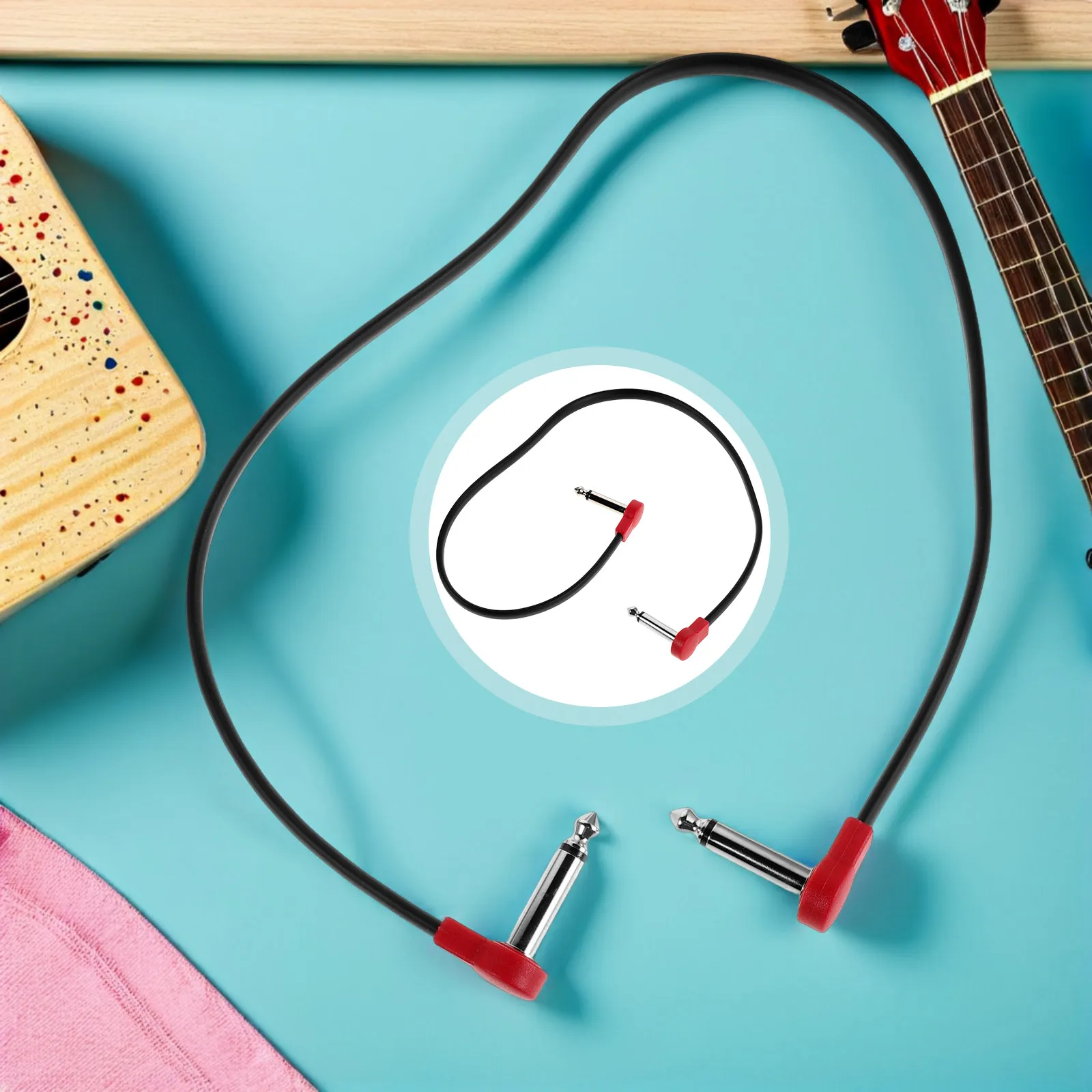 50Cm Right Angle Guitar Pedal Patch Cable Effects Board Instrument Connector Shielded Noise Reduction Audio Cable
50Cm Right Angle Guitar Pedal Patch Cable Effects Board Instrument Connector Shielded Noise Reduction Audio Cable