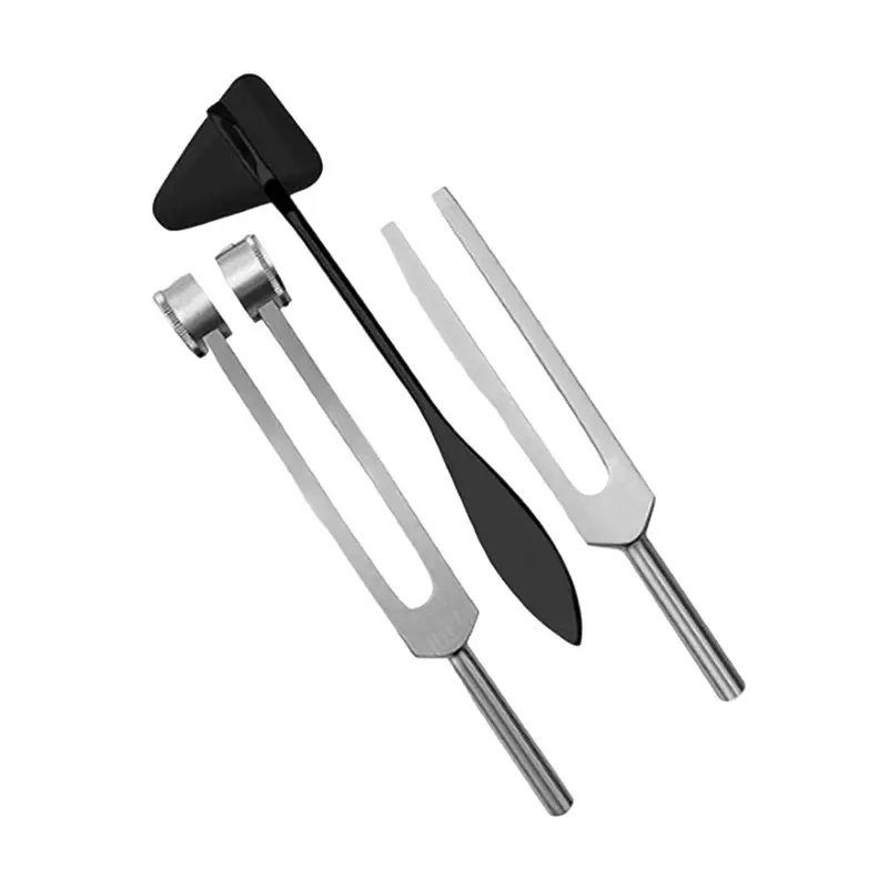 【ОРНАМЕНТ】Набор из 3 алюминиевых сенсорных колебательных щипцов (C 128, 512) + молоток для перкуссии Тейлора, превосходный диагностический комплект
【ОРНАМЕНТ】Набор из 3 алюминиевых сенсорных колебательных щипцов (C 128, 512) + молоток для перкуссии Тейлора, превосходный диагностический комплект