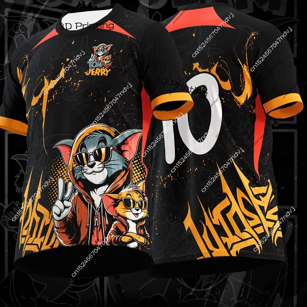 Tom and Jerry 3D T-shirt, football special sports T-shirt, parent-child outfit, children's cartoon T-shirt
Tom and Jerry 3D T-shirt, football special sports T-shirt, parent-child outfit, children's cartoon T-shirt