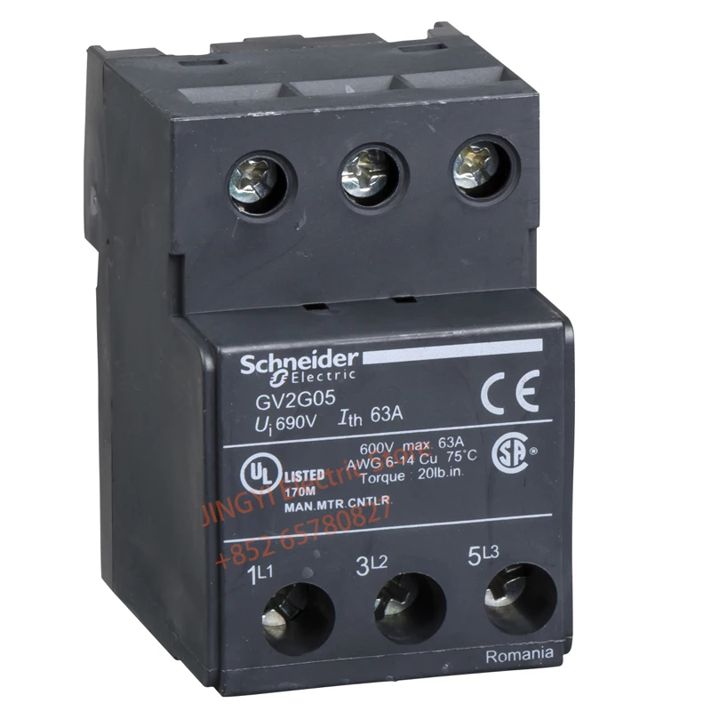 Schneider GV2G05 Motor circuit breaker attachment terminal block,support GV2 G bus, current limiter GV1 L3, GV2ME and GV2P
Schneider GV2G05 Motor circuit breaker attachment terminal block,support GV2 G bus, current limiter GV1 L3, GV2ME and GV2P