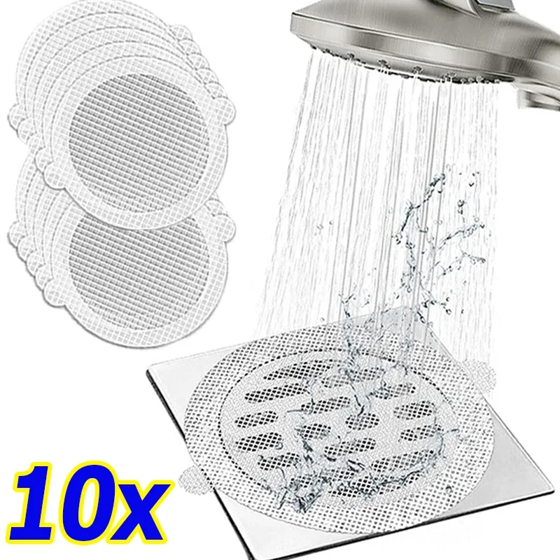 Disposable Shower Drain Mesh Stickers Waterproof Adhesive Drain Covers Bathroom Hair Catchers for Floor Sink Strainer Protector
Disposable Shower Drain Mesh Stickers Waterproof Adhesive Drain Covers Bathroom Hair Catchers for Floor Sink Strainer Protector