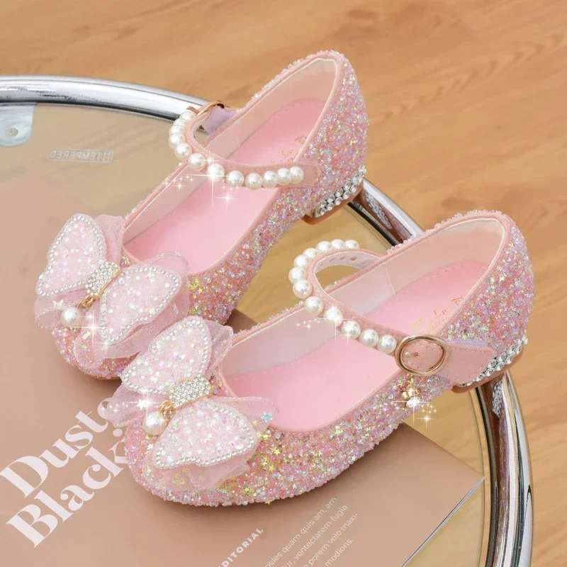 Princess Butterfly Leather Shoes Kids Diamond Bowknot High Heel Children Girl Dance Glitter Shoes Fashion Girls Party Dance Shoe
Princess Butterfly Leather Shoes Kids Diamond Bowknot High Heel Children Girl Dance Glitter Shoes Fashion Girls Party Dance Shoe