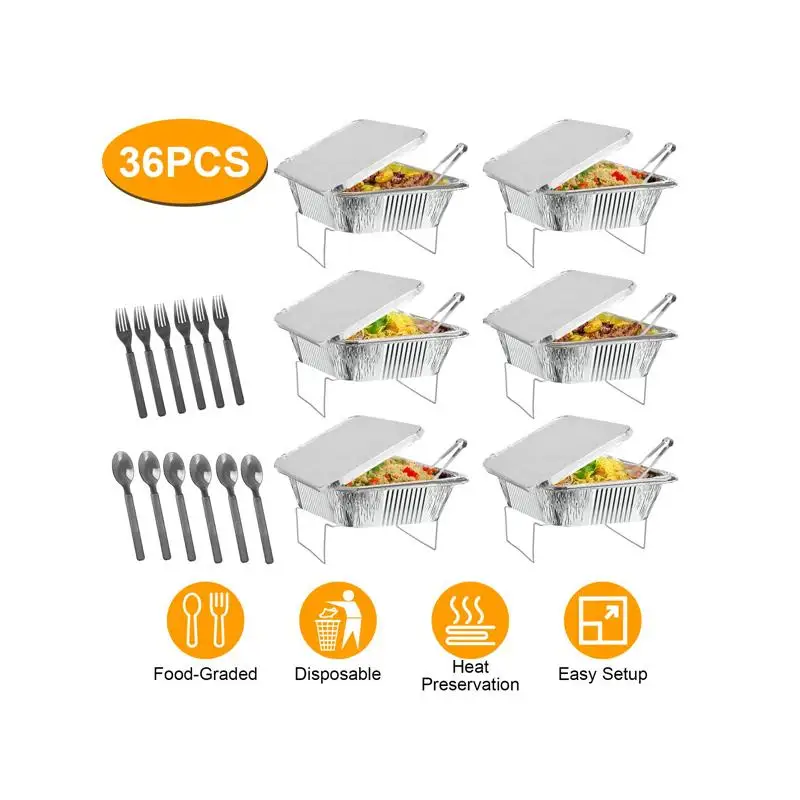 Одноразовый набор жалюзи из 36 предметов с крышками и посудой — набор жаровни премиум-класса для мероприятий, вечеринок и общественного питания
Одноразовый набор жалюзи из 36 предметов с крышками и посудой — набор жаровни премиум-класса для мероприятий, вечеринок и общественного питания