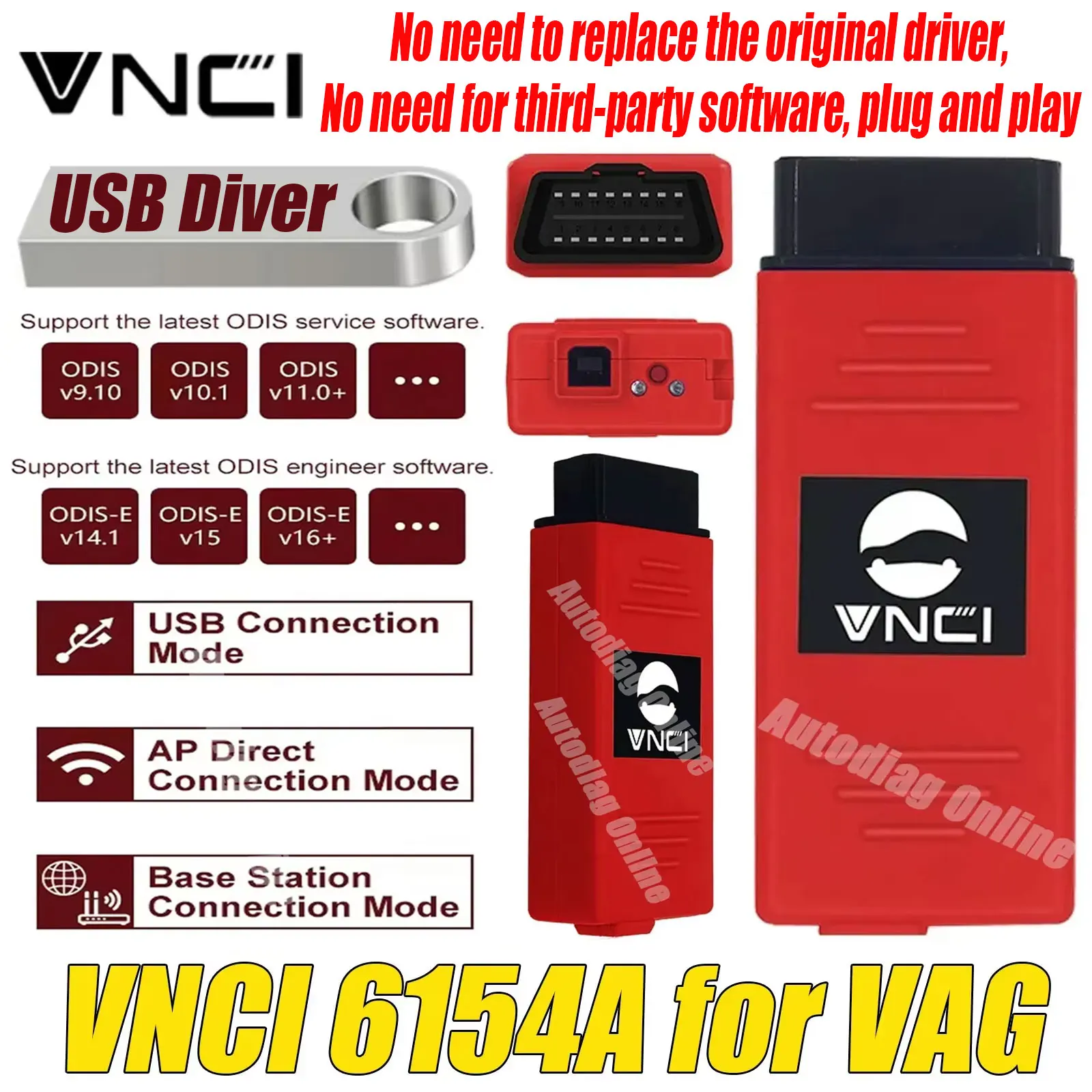 Диагностический сканер VNCI 6154A для VW/Audi/Skoda/Seat (VAG 1995-2023), поддержка протоколов CANFD и DoIP, Wi-Fi, V23.05, OBD2.
Диагностический сканер VNCI 6154A для VW/Audi/Skoda/Seat (VAG 1995-2023), поддержка протоколов CANFD и DoIP, Wi-Fi, V23.05, OBD2.