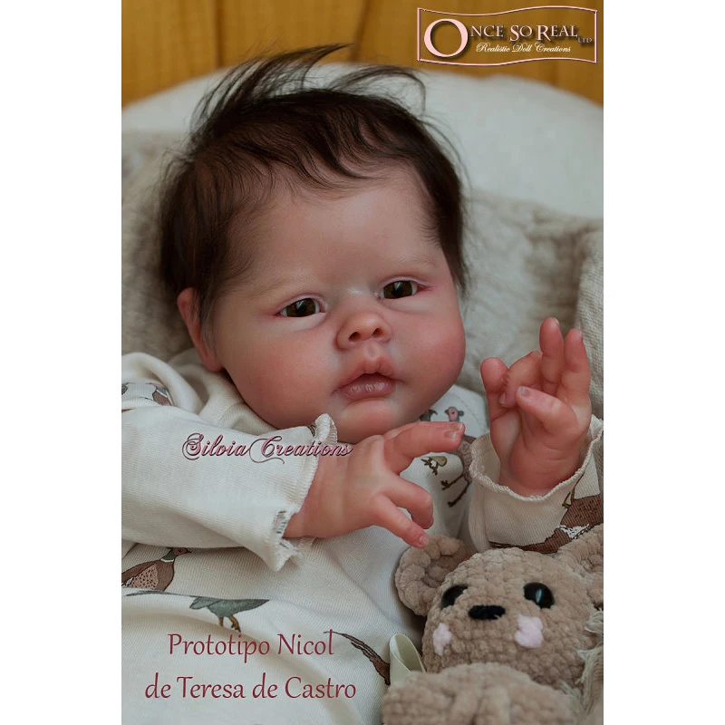 Nicol Fresh Color Reborn Doll Kit 20 Inch, Unpainted Unfinished DIY Doll Making Parts with Soft Cloth Body and Eyes
Nicol Fresh Color Reborn Doll Kit 20 Inch, Unpainted Unfinished DIY Doll Making Parts with Soft Cloth Body and Eyes