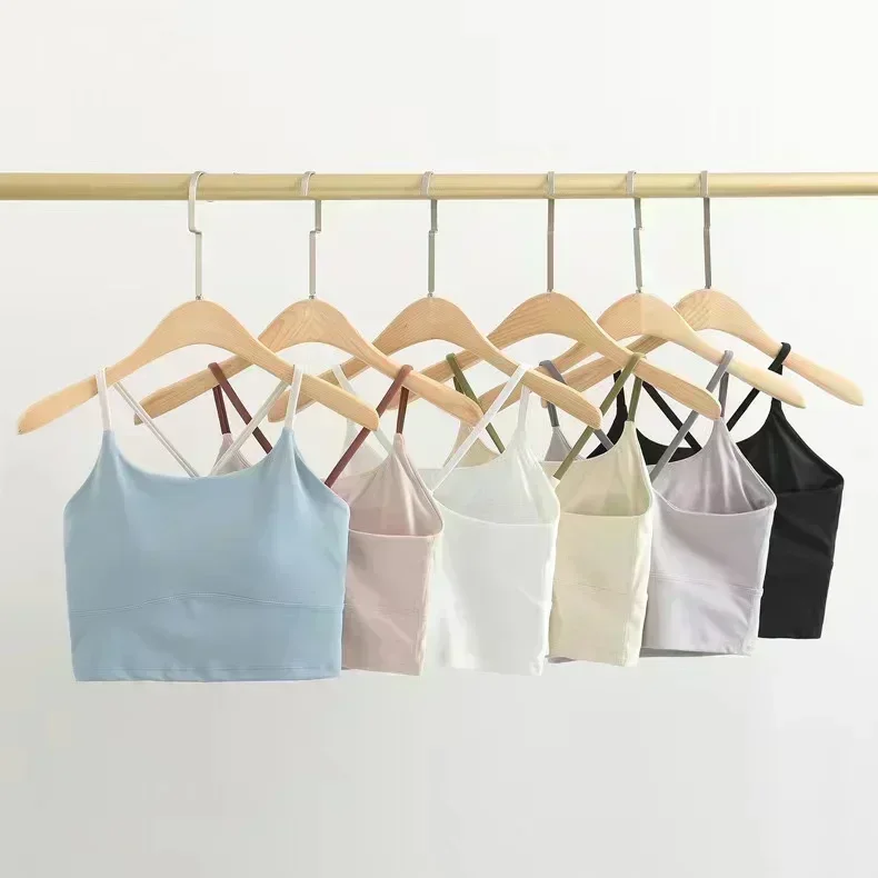 Lemon Custom Women Naked Feel Yoga Tank Tops Padded Sports Bra Cross Back Spaghetti Strap Workout Fitness Running Crop Top Vest
Lemon Custom Women Naked Feel Yoga Tank Tops Padded Sports Bra Cross Back Spaghetti Strap Workout Fitness Running Crop Top Vest