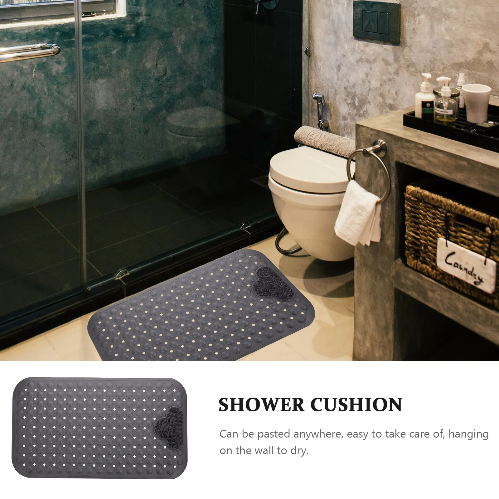 1 pc Rubber Shower Cushion Pad Non Skid Indoor Bathroom Entryway Floor Mat Anti Slip Bath Mat For Toilet Entrance
1 pc Rubber Shower Cushion Pad Non Skid Indoor Bathroom Entryway Floor Mat Anti Slip Bath Mat For Toilet Entrance