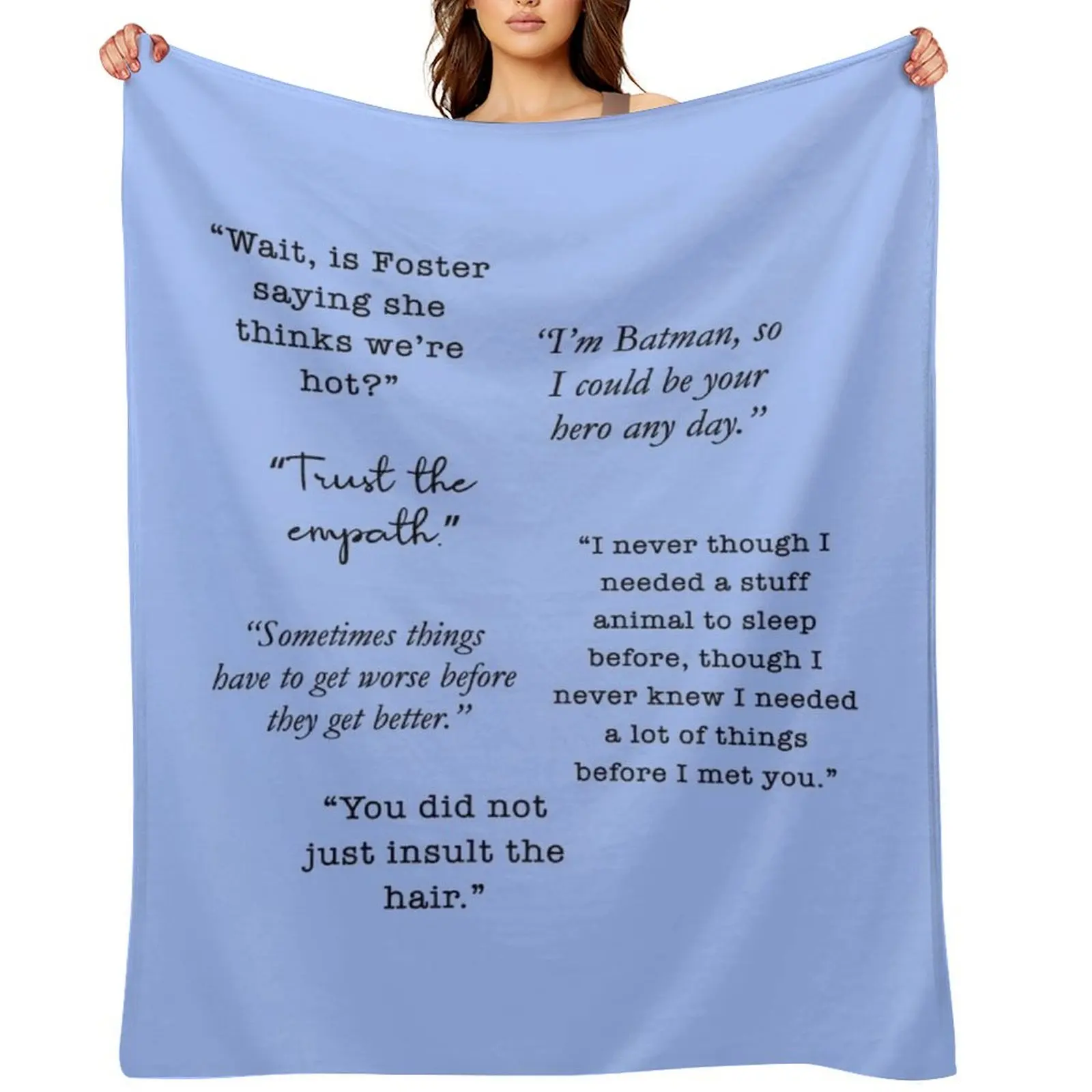 Book Quotes Throw Blanket Retros Furrys christmas gifts Heavy Blankets
Book Quotes Throw Blanket Retros Furrys christmas gifts Heavy Blankets