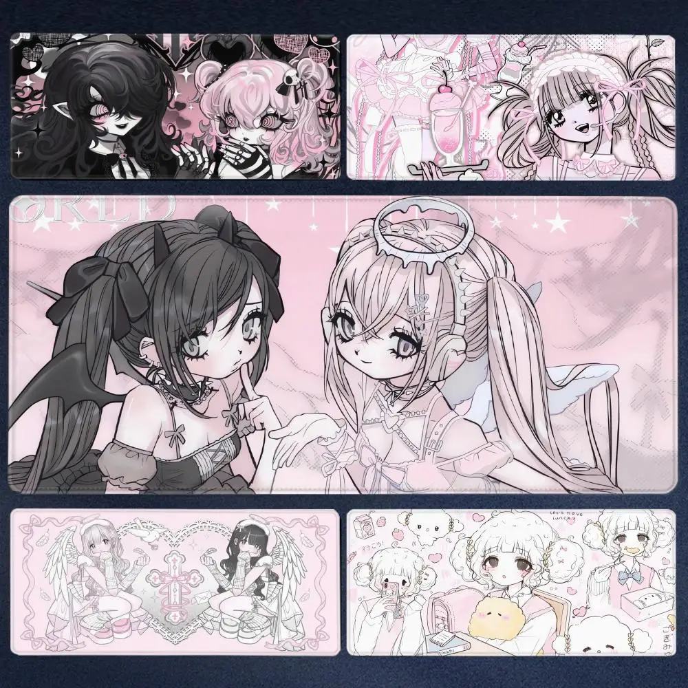 Anime Cute Angel Girls Mouse Pad Laptop Gaming Extended Desk Mat PC Kawaii Gamer Cabinet Mousepad XXL Keyboard Rug Pink Carpet
Anime Cute Angel Girls Mouse Pad Laptop Gaming Extended Desk Mat PC Kawaii Gamer Cabinet Mousepad XXL Keyboard Rug Pink Carpet