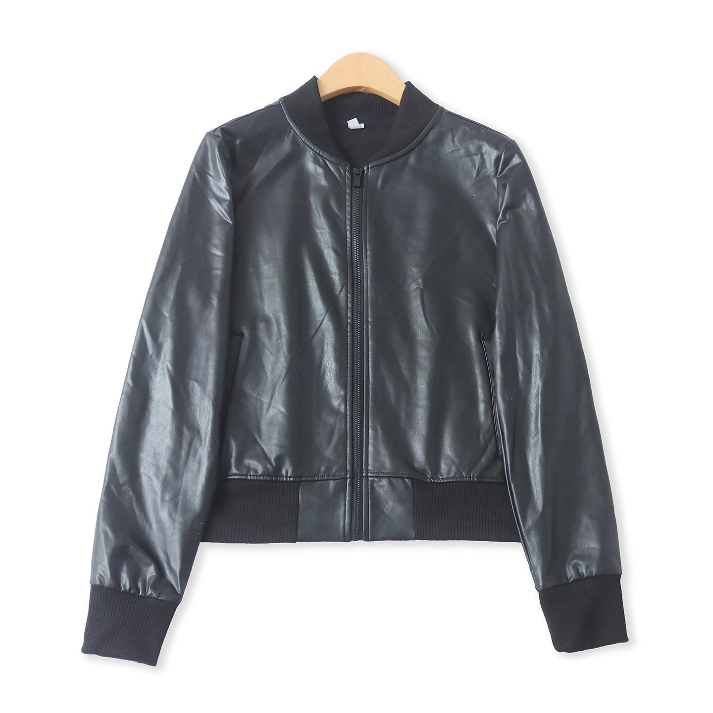 Slimming PU Leather Jacket Short Coat Spring New Style Women's Versatile Ribbed Splicing Long Sleeve Retro Fit Outerwear
Slimming PU Leather Jacket Short Coat Spring New Style Women's Versatile Ribbed Splicing Long Sleeve Retro Fit Outerwear