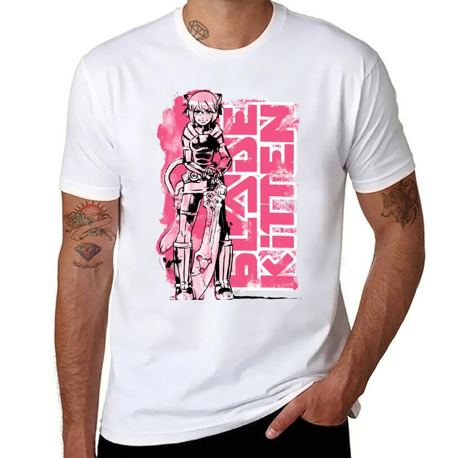 Blade Kitten - Black, White and Pink T-Shirt t shirt man casual t shirt man plain t shirts for man graphic vintage T-Shirt
Blade Kitten - Black, White and Pink T-Shirt t shirt man casual t shirt man plain t shirts for man graphic vintage T-Shirt