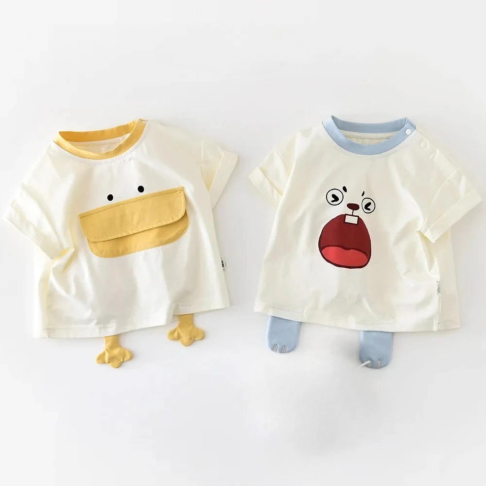 Новые летние футболки с коротким рукавом для малышей 2026 года: милые топы с мультяшным принтом для девочек, хлопковые футболки для мальчиков, модная детская одежда
Новые летние футболки с коротким рукавом для малышей 2026 года: милые топы с мультяшным принтом для девочек, хлопковые футболки для мальчиков, модная детская одежда