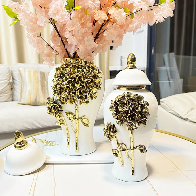 Новая роскошная керамическая универсальная ваза в европейском стиле с позолоченной отделкой, ваза с цветочной композицией для гостиной, декоративный домашний подарок
Новая роскошная керамическая универсальная ваза в европейском стиле с позолоченной отделкой, ваза с цветочной композицией для гостиной, декоративный домашний подарок