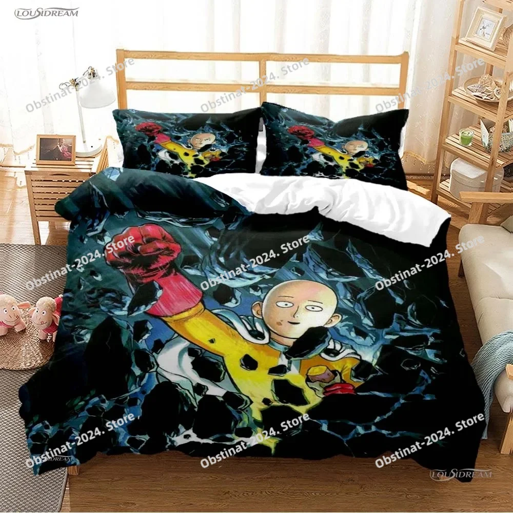 One punch man Cartoon Anime All Season Bedding Set Printed Duvet Cover Pillowcase Single Double Style Queen King Size Sets
One punch man Cartoon Anime All Season Bedding Set Printed Duvet Cover Pillowcase Single Double Style Queen King Size Sets