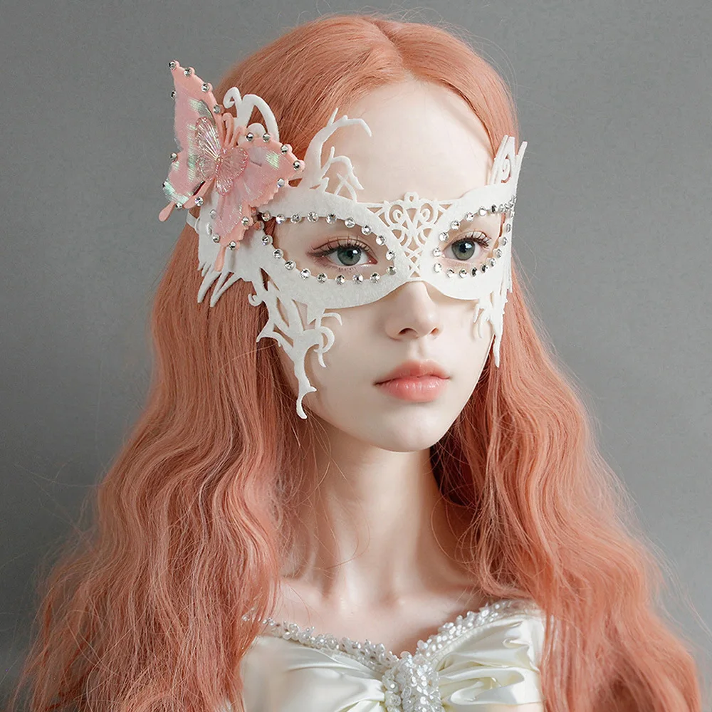 1 Pcs Rhinestone Butterfly Mask Half-Face Butterfly White Masquerade Costume Party Prom Carnival Venetian Party Masked Ball
1 Pcs Rhinestone Butterfly Mask Half-Face Butterfly White Masquerade Costume Party Prom Carnival Venetian Party Masked Ball