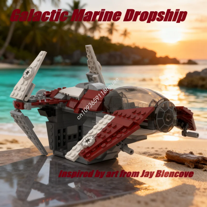 269pcs MOC Star Battle Galactic Marine Dropship LAS Model Building Blocks Construction Toy Festival Gifts Idea Education Brick
269pcs MOC Star Battle Galactic Marine Dropship LAS Model Building Blocks Construction Toy Festival Gifts Idea Education Brick