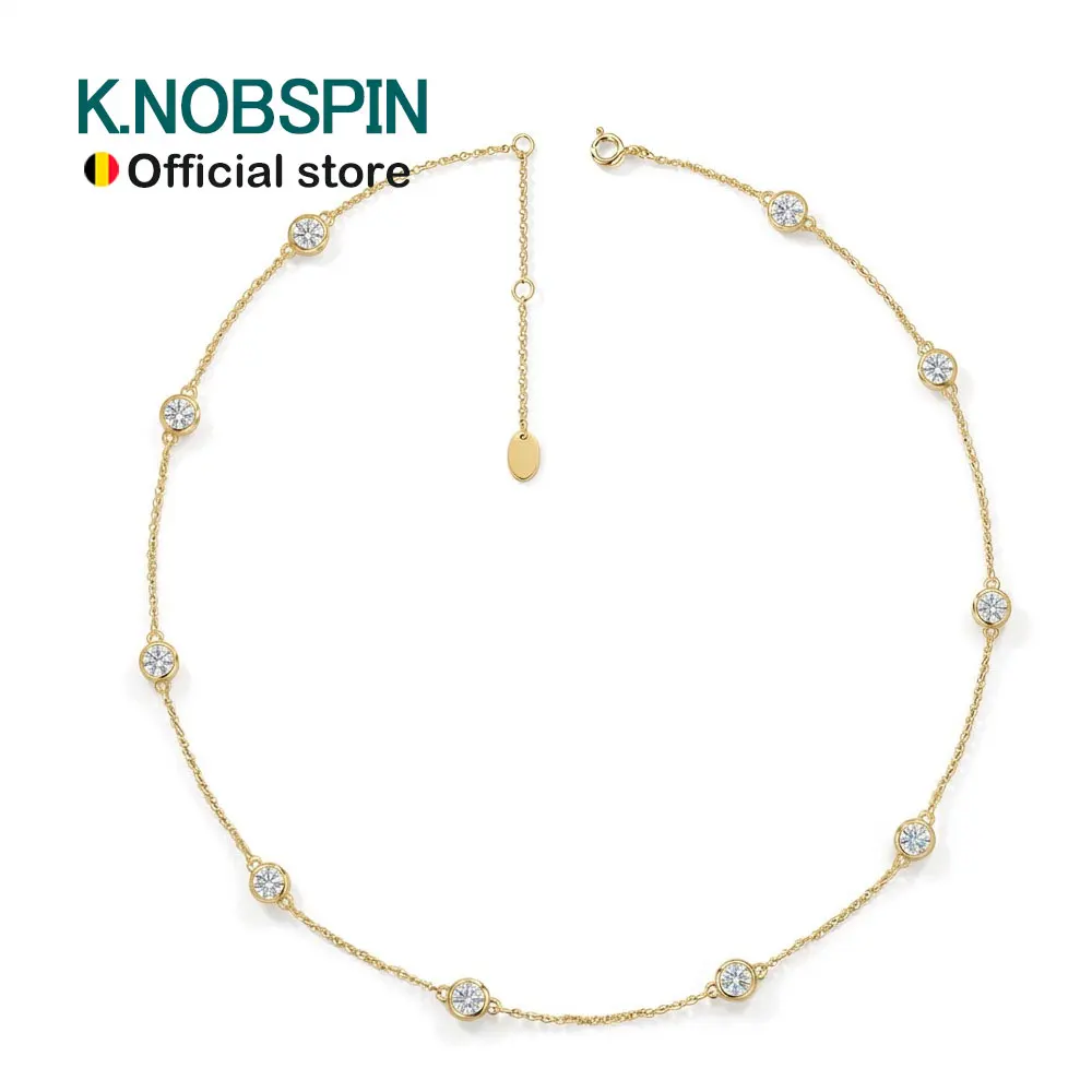 KNOBSPIN 4mm Moissanite Necklaces for Women Wedding Jewelry s925 Sterling Silver plated 18k GRA Certified Moissanite Necklace
KNOBSPIN 4mm Moissanite Necklaces for Women Wedding Jewelry s925 Sterling Silver plated 18k GRA Certified Moissanite Necklace