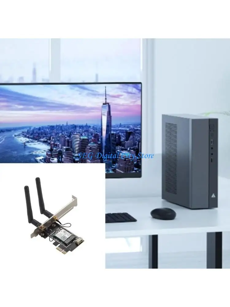 U75B PCIE WiFi 7 Networks Card BE200 PCIe Wireless WiFi Card Bluetooth-compatible 5.4
U75B PCIE WiFi 7 Networks Card BE200 PCIe Wireless WiFi Card Bluetooth-compatible 5.4