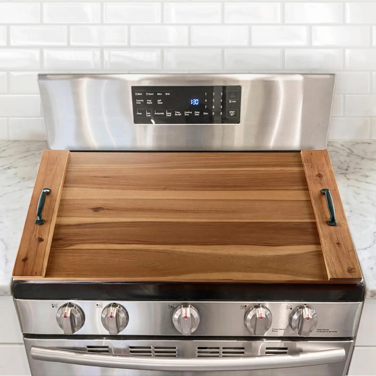 Acacia Wood Stove Cover for Gas & Electric, Extra Thick, Multipurpose Counter Space
Acacia Wood Stove Cover for Gas & Electric, Extra Thick, Multipurpose Counter Space