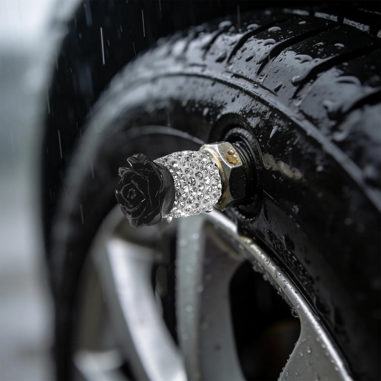 4Pcs Car Tire Valve Stem Caps Rose Rhinestone Bling Decorative Dust Covers Universal Auto Valve Caps for Vehicles Suvs Bikes
4Pcs Car Tire Valve Stem Caps Rose Rhinestone Bling Decorative Dust Covers Universal Auto Valve Caps for Vehicles Suvs Bikes