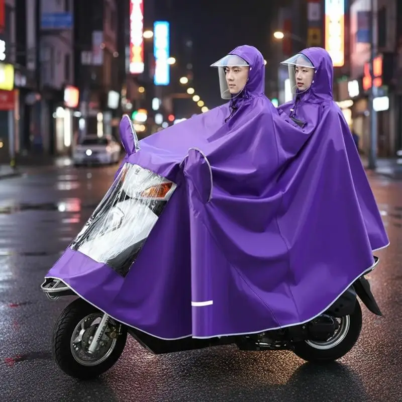 Long-Lasting Waterproof Motorcycle Raincoat with Full Coverage Visor Double Size for Urban Travel
Long-Lasting Waterproof Motorcycle Raincoat with Full Coverage Visor Double Size for Urban Travel