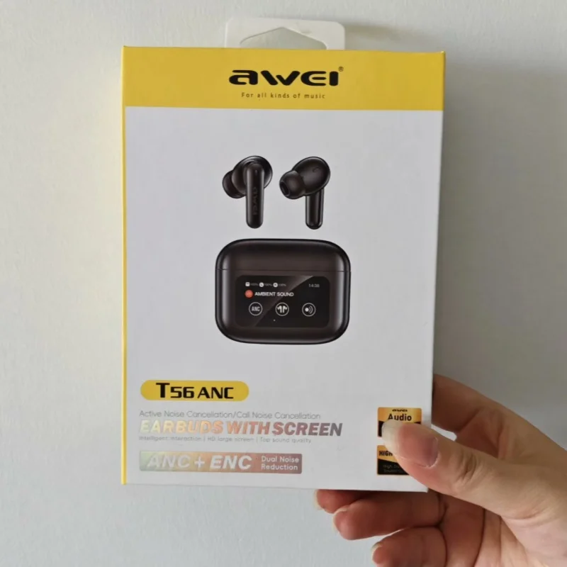 AweiT56ANC умные Bluetooth-наушники с сенсорным экраном, HIFI, качество звука, шумоподавление, защита от потери, Bluetooth 5,4, музыкальные наушники
AweiT56ANC умные Bluetooth-наушники с сенсорным экраном, HIFI, качество звука, шумоподавление, защита от потери, Bluetooth 5,4, музыкальные наушники