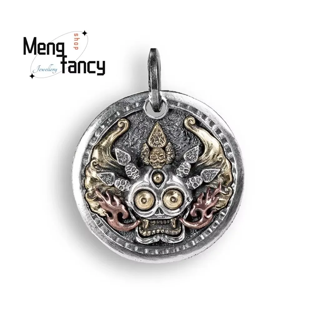 New Auspicious Ruyi Thai Silver Pendant Vintage Ethnic Style Exquisite High-grade Amulets Mascots Luxury Quality Fashion Jewelry
New Auspicious Ruyi Thai Silver Pendant Vintage Ethnic Style Exquisite High-grade Amulets Mascots Luxury Quality Fashion Jewelry