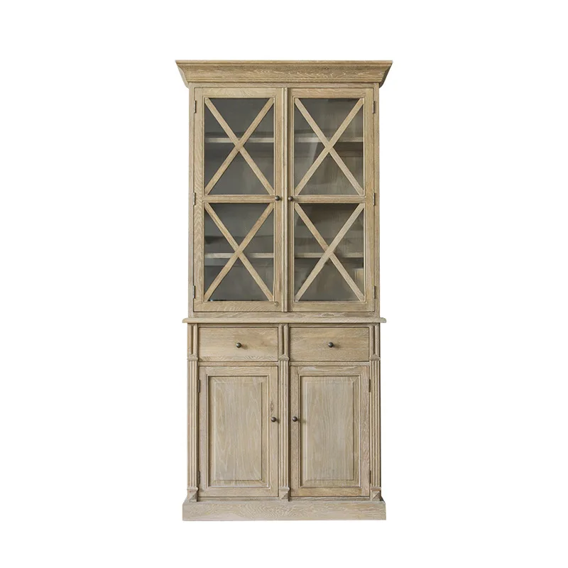 American rural solid wood bookcase with door floor cabinet modern simple white retro
American rural solid wood bookcase with door floor cabinet modern simple white retro
