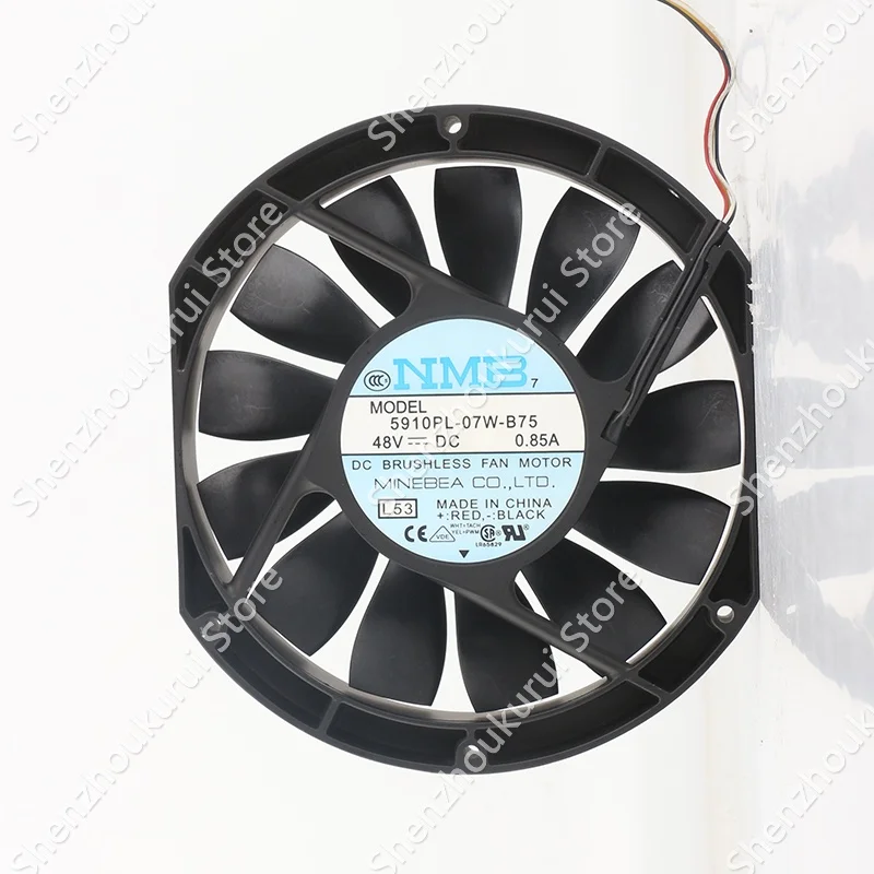 NMB 17025 four-wire 5910PL-07W-B75-L53 cooling fan DC 48V 0.85A AC EC 17CM Ultra-thin industrial cabinet
NMB 17025 four-wire 5910PL-07W-B75-L53 cooling fan DC 48V 0.85A AC EC 17CM Ultra-thin industrial cabinet