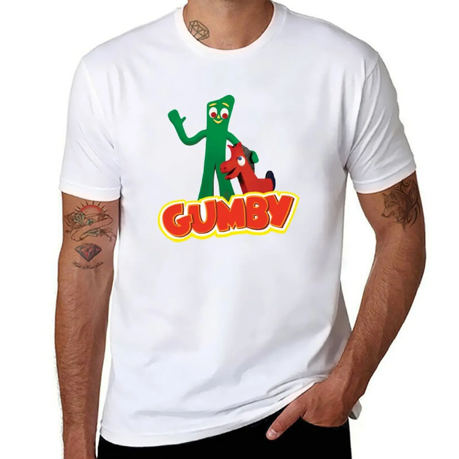 High Quality Vintage Gumby Shirt T-Shirt cotton tshirt 100% anime tshirt t shirts for man slim fit T-Shirt 
High Quality Vintage Gumby Shirt T-Shirt cotton tshirt 100% anime tshirt t shirts for man slim fit T-Shirt